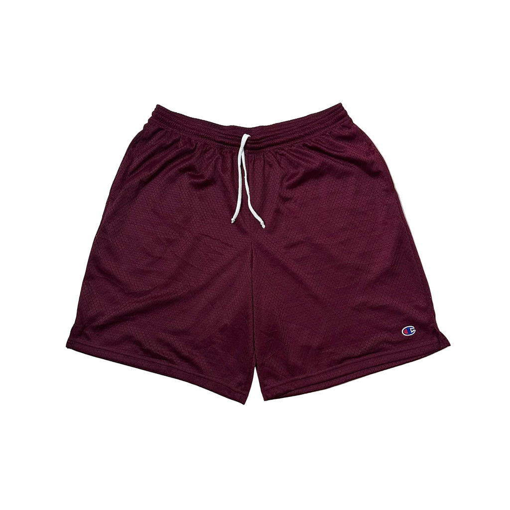 Champion Men’s Long Mesh Shorts in Maroon Size Large (32-38)