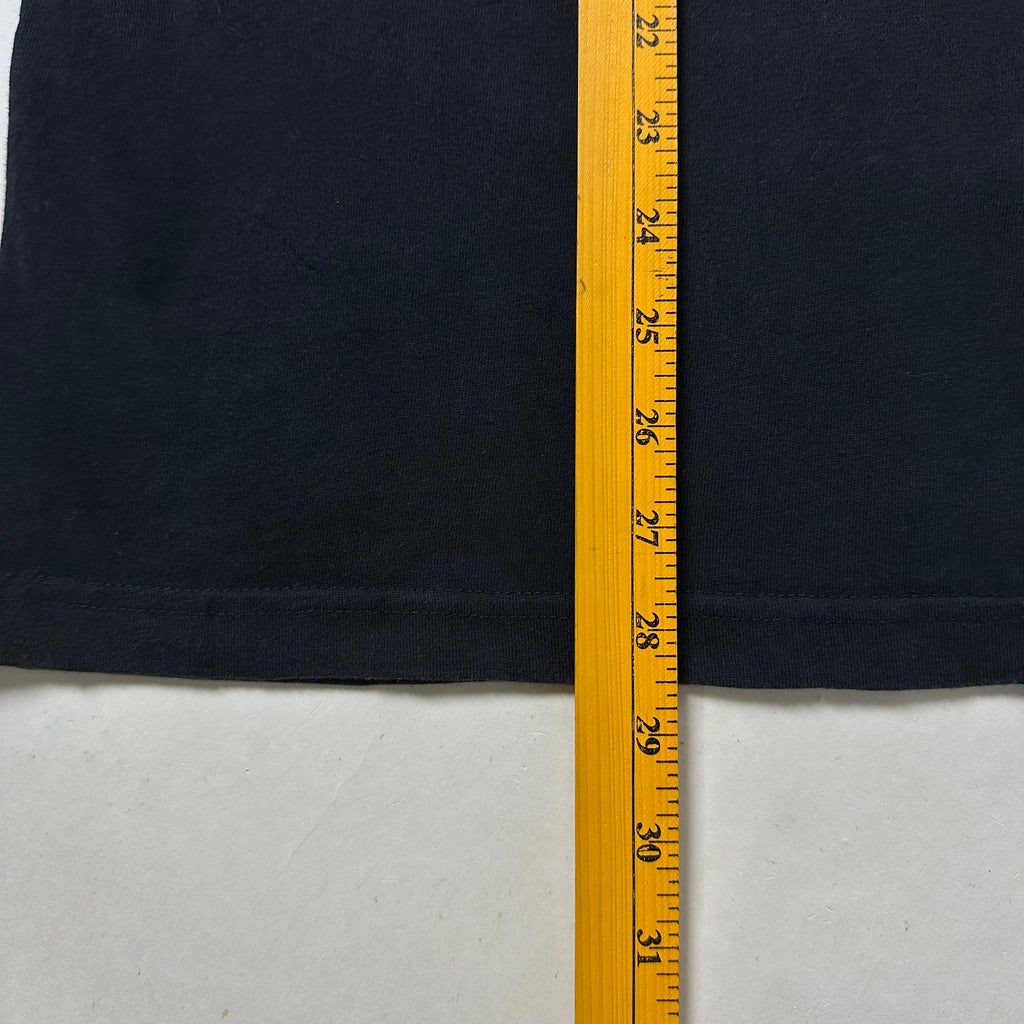 Wassup House Multi-Logo Racing Graphic T-Shirt in Black (Size Large)