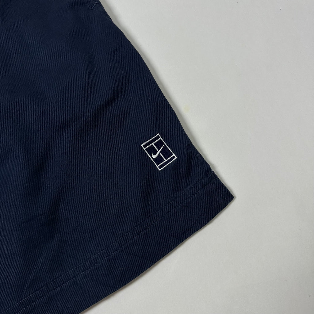 1990s Nike Court Navy Blue Tennis shorts often associated with Andre Agassi (Size Large 30-33) - SOLD