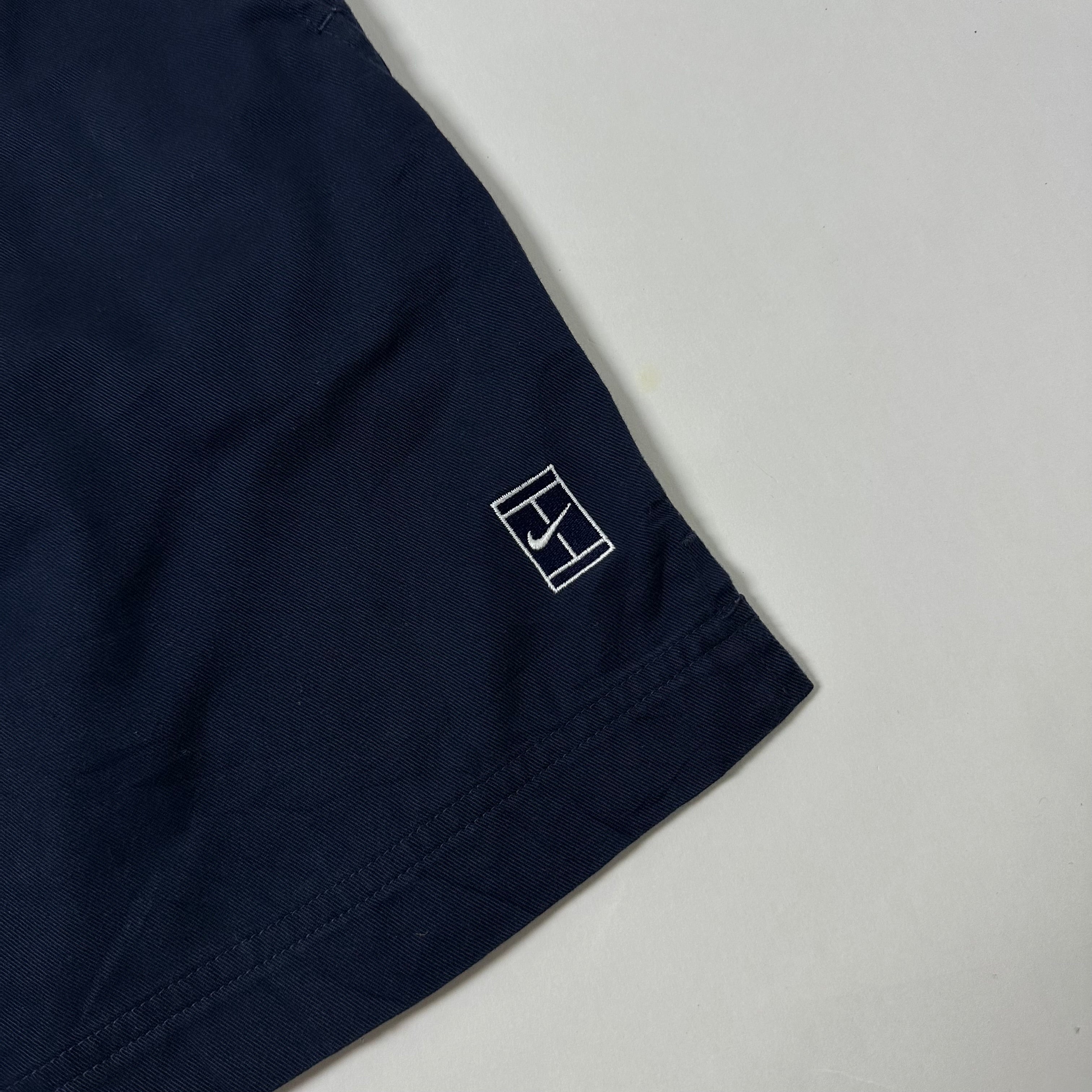 1990s Nike Court Navy Blue Tennis shorts often associated with Andre Agassi (Size Large 30-33) - SOLD