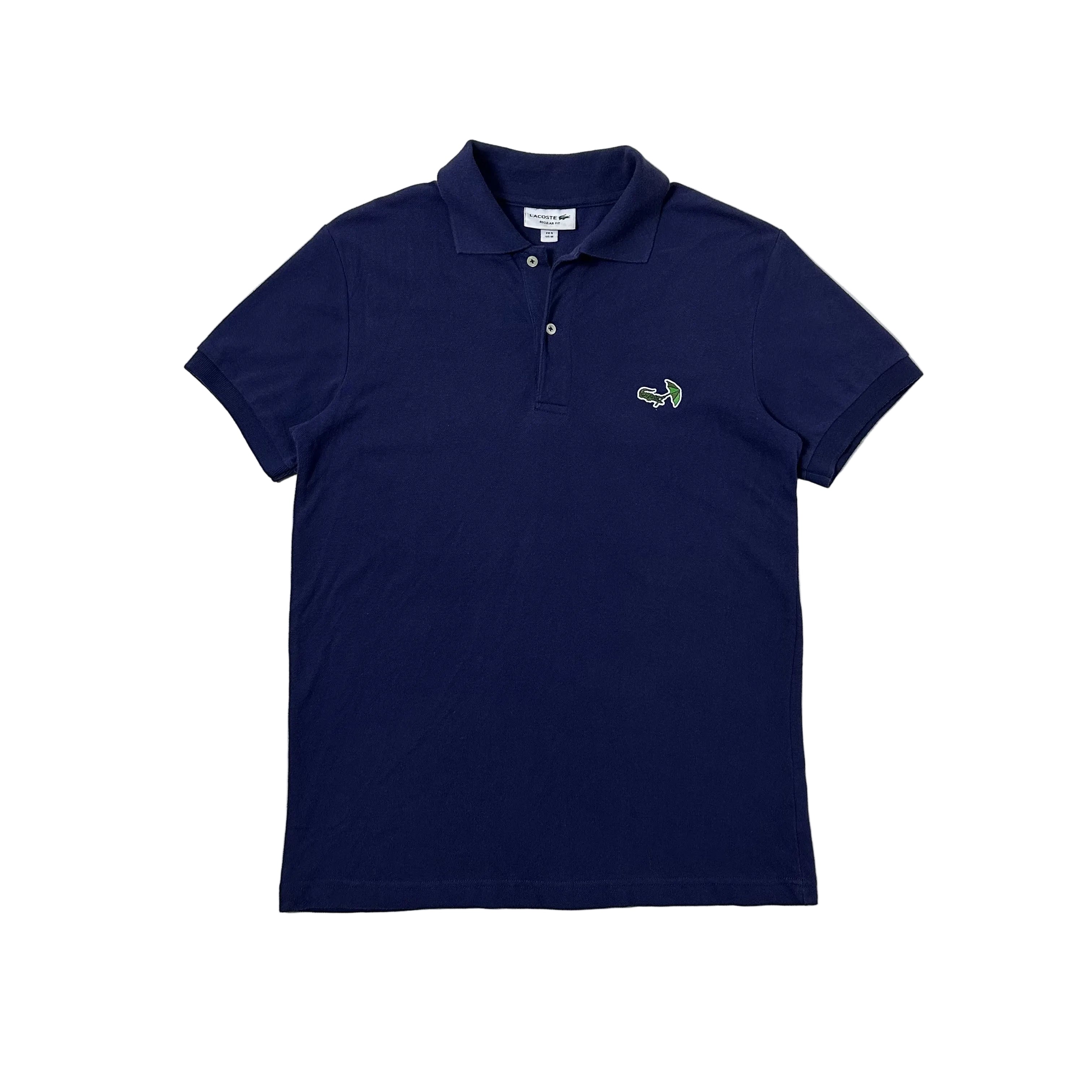 Lacoste Umbrella Crocodile Logo Polo Shirt in Navy (Size Medium)