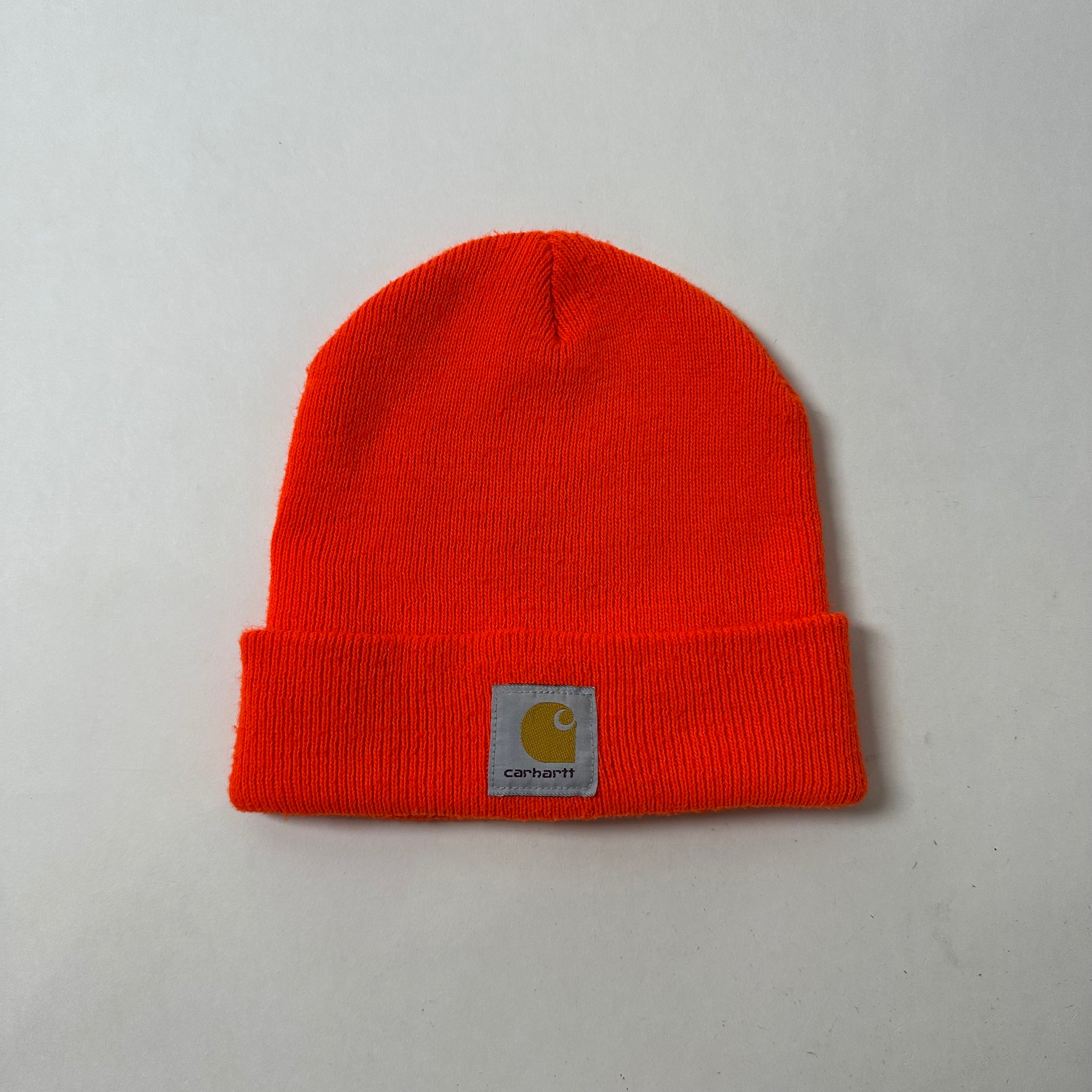 Carhartt Knit Cuffed Beanie in Bright Orange (One Size)