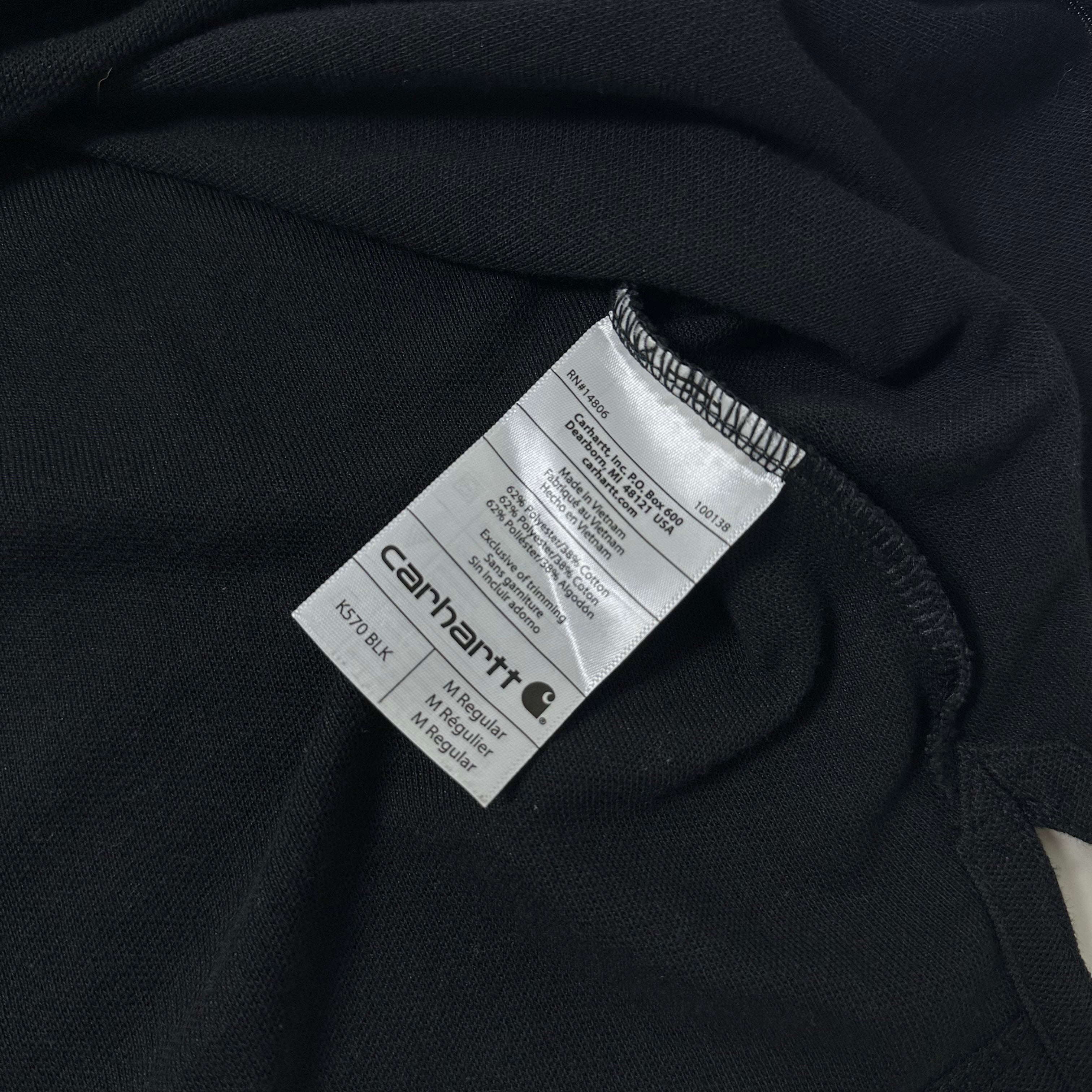 Carhartt Original Fit Polo Shirt in Black Size Medium (Fits Large)
