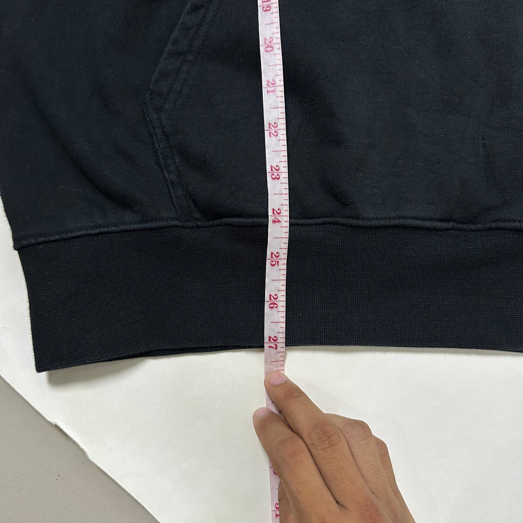 Wassup Heavy Cotton Hoodie Jacket Black Medium (Fits Large)