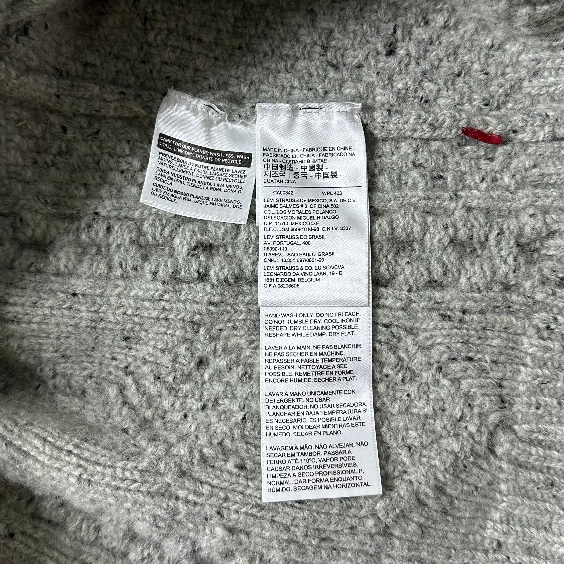 Levi’s Wool-blend Knitted Sweater in Gray (Size Large)