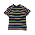 Stüssy Designs Laguna Beach CA T-shirt in Stripes Pattern Size Small Oversized (Fits Large)