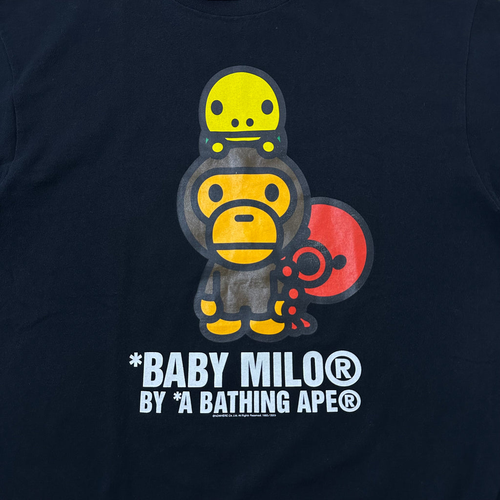 BAPE A Bathing Ape "Baby Milo" T-shirt Black Large