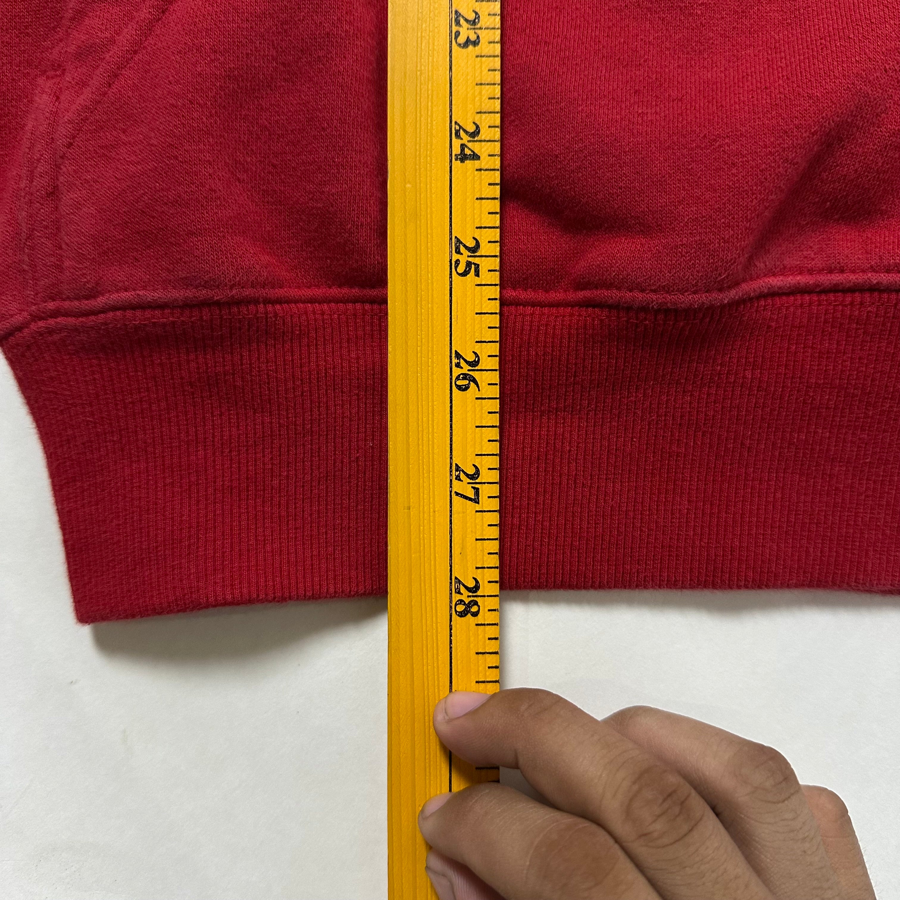 Fox Racing Y2k Hoodie Jacket in Red Size Small (Best Fit Large)