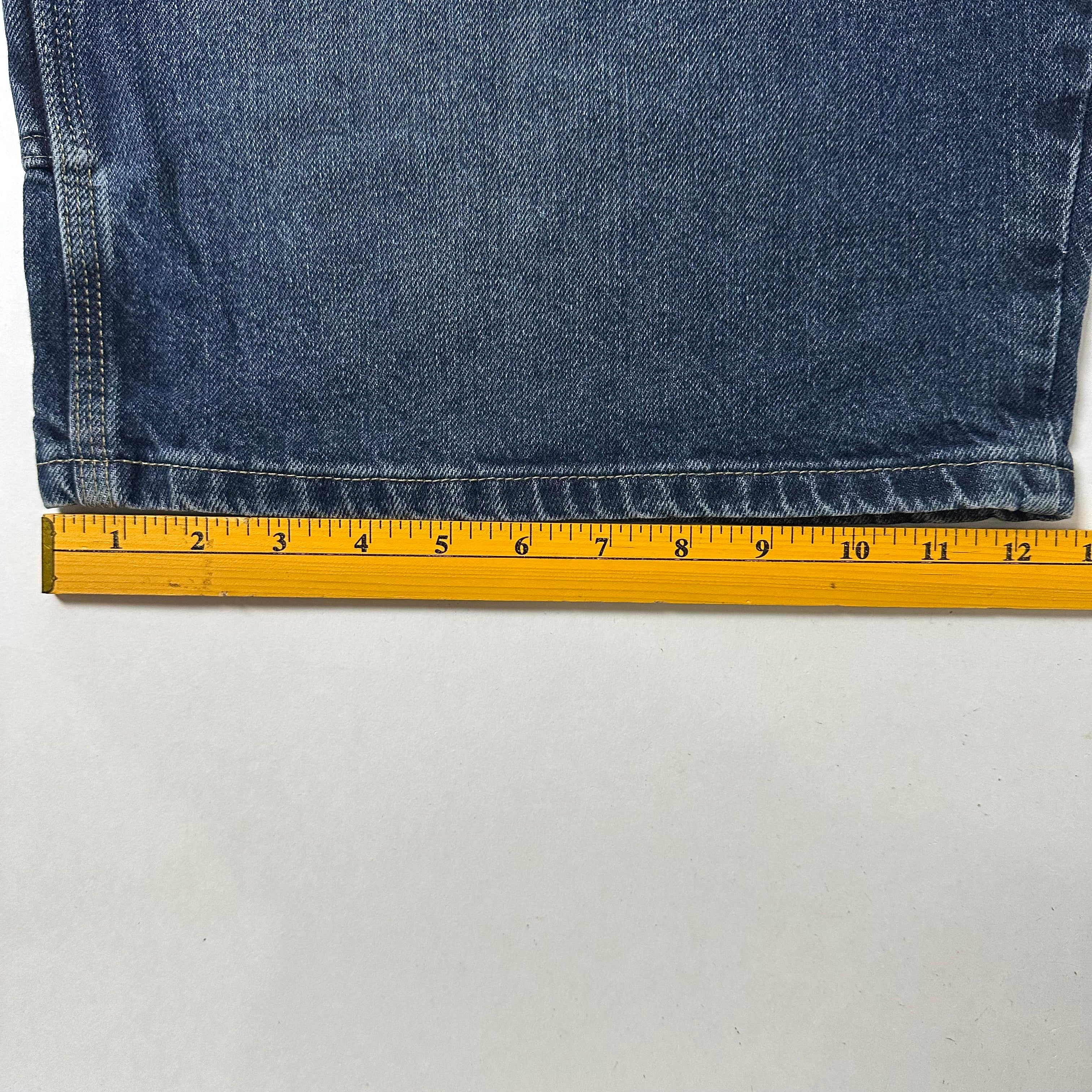 Wrangler Carpenter Jorts Dark Blue Denim (Size 38)