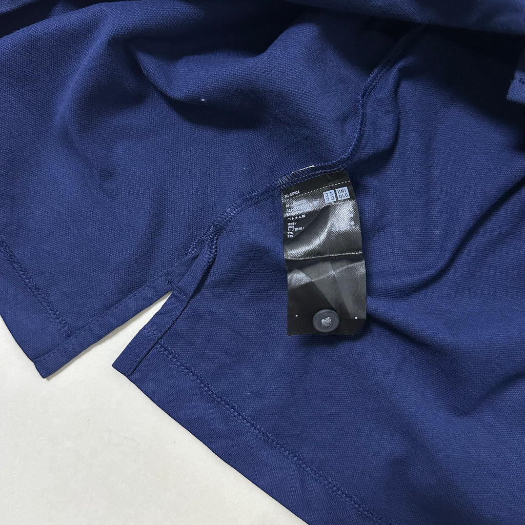 Uniqlo Short Sleeve Polo in Navy (Size Medium)