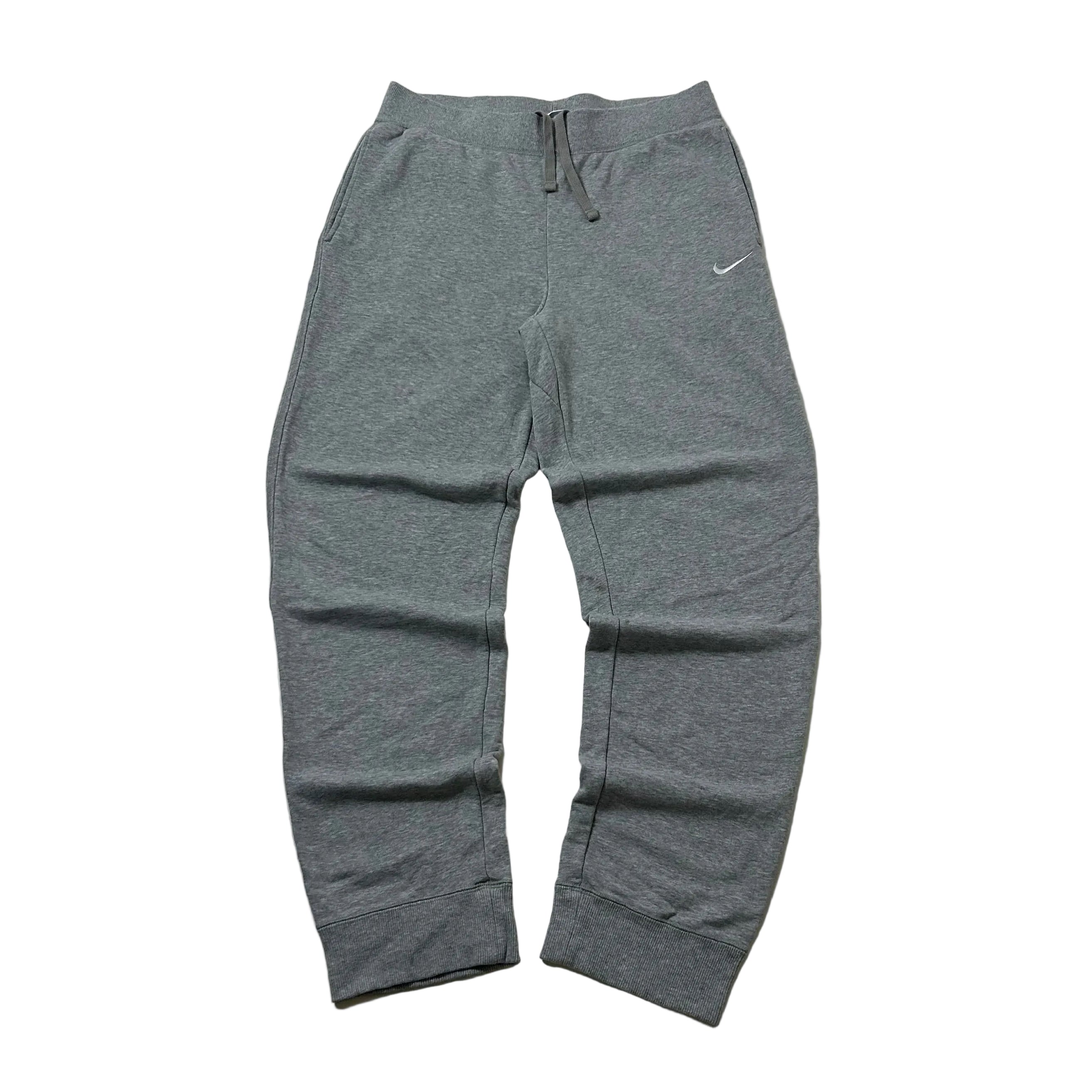 Nike Club Fleece Embroidered Swoosh Sweatpants in Gray Heather (Size 32-36)