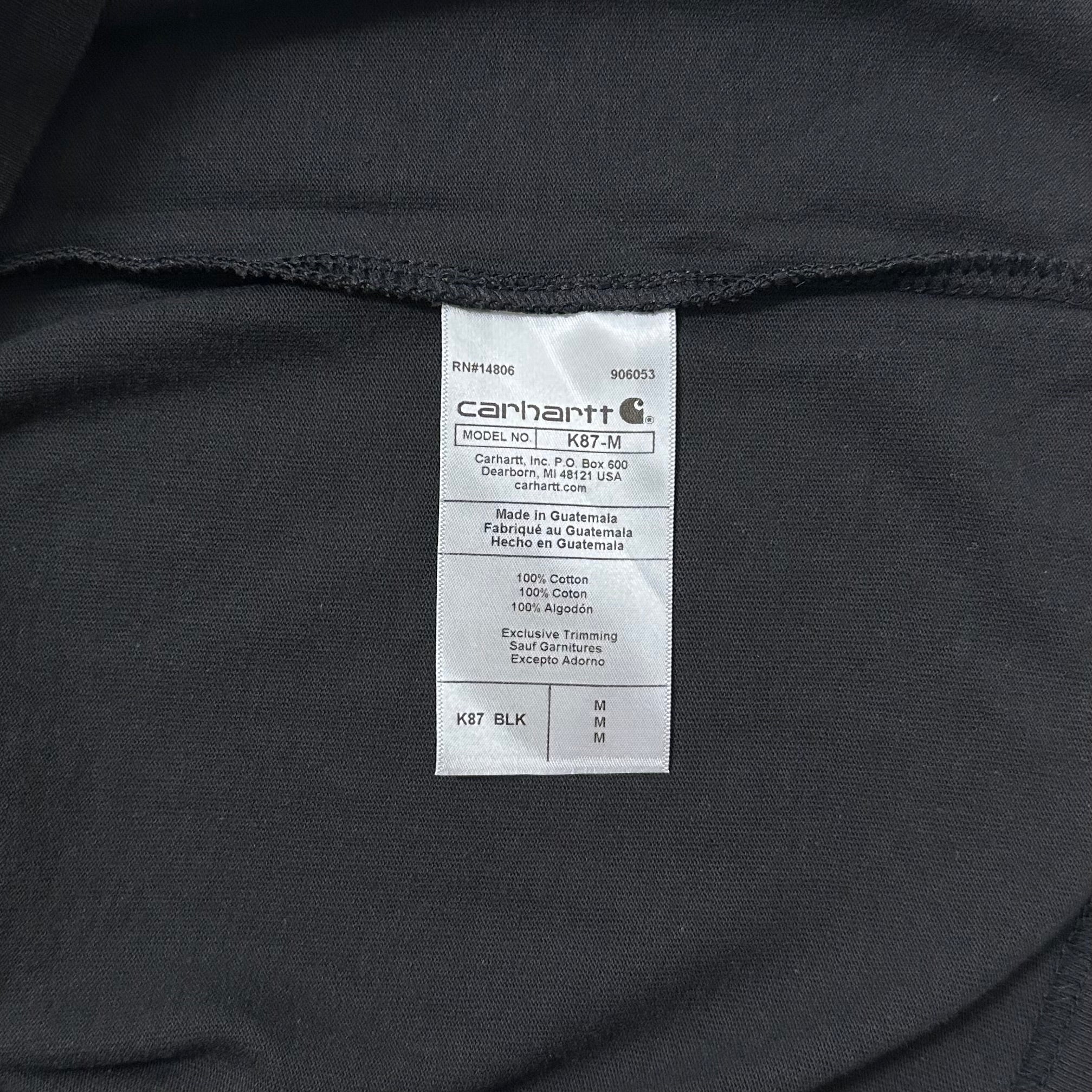 BRAND NEW Carhartt K87 Pocket T-shirt Black (Medium)