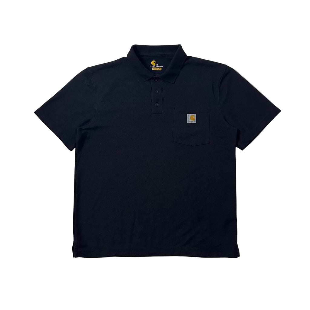 Carhartt Original Fit Polo Shirt in Black Size Medium (Fits Large)