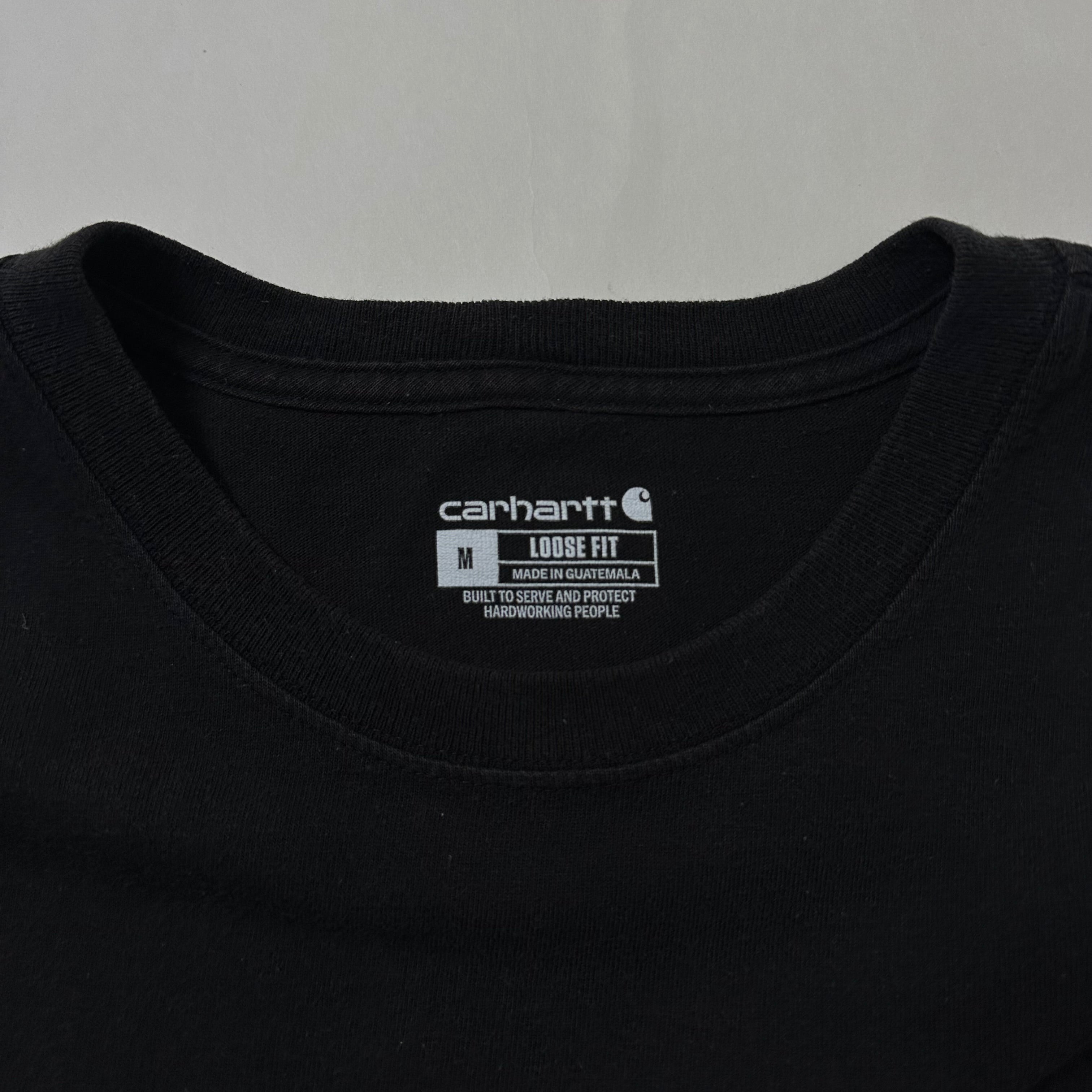 Carhartt K87 Pocket T-shirt Black Size Medium (Fits Large) - SOLD