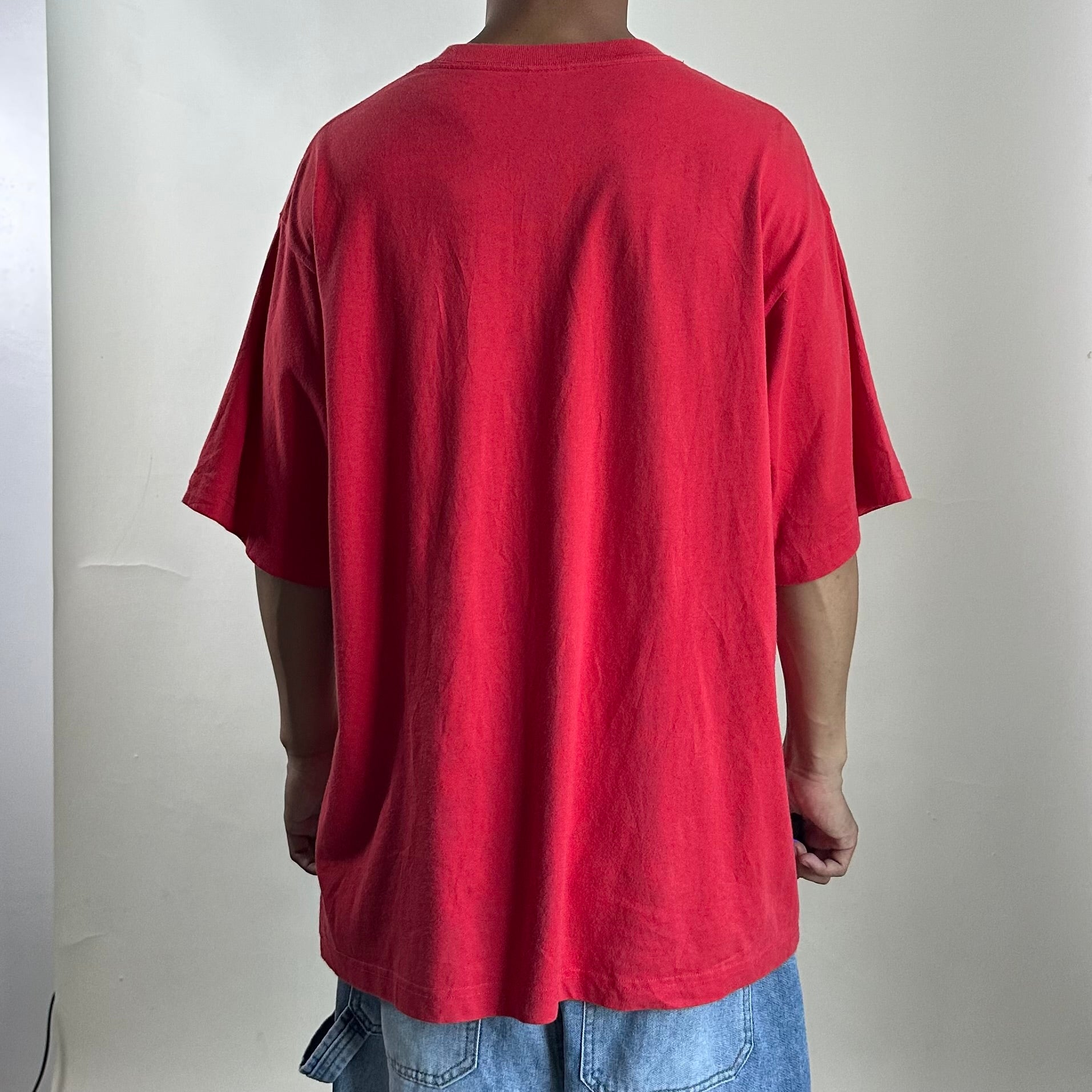 Champion Basic Logo T-shirt in Red Size Large (Fits XL)