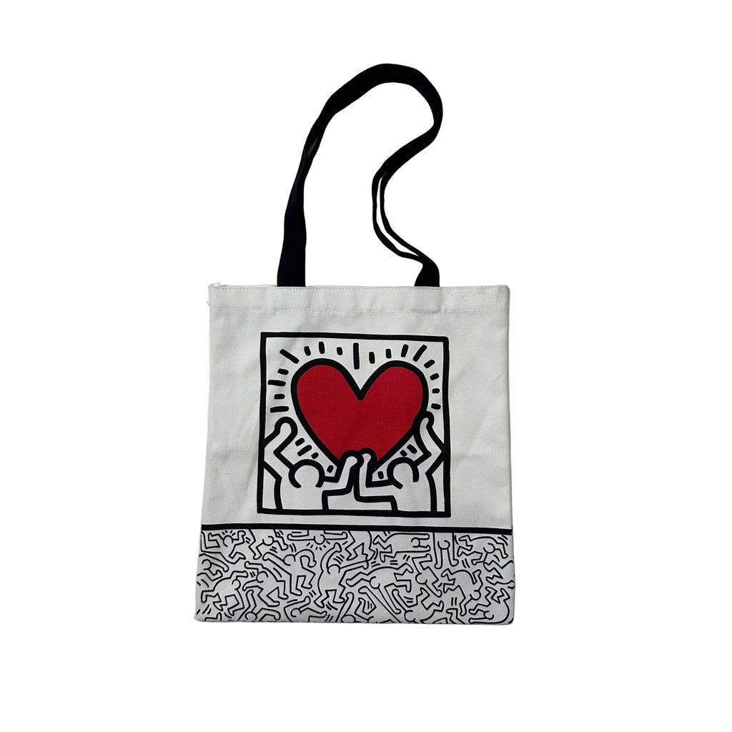 Keith Haring x Olay Tote Bag in White