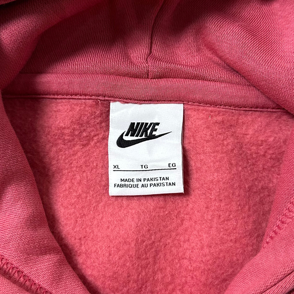 Nike Center Swoosh Hoodie Jacket in Pink (Size XL)