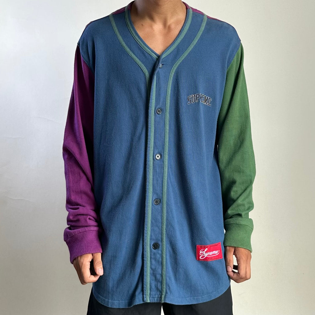 Supreme Color Baseball Top Navy Men’s (Size Large)