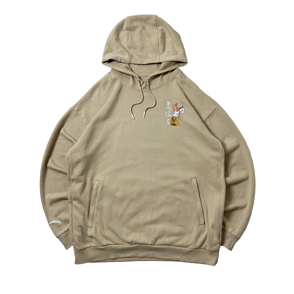 Anta x DragonBall “Master Buten” Hoodie Jacket in Beige Size 2XL (Best Fit XL)