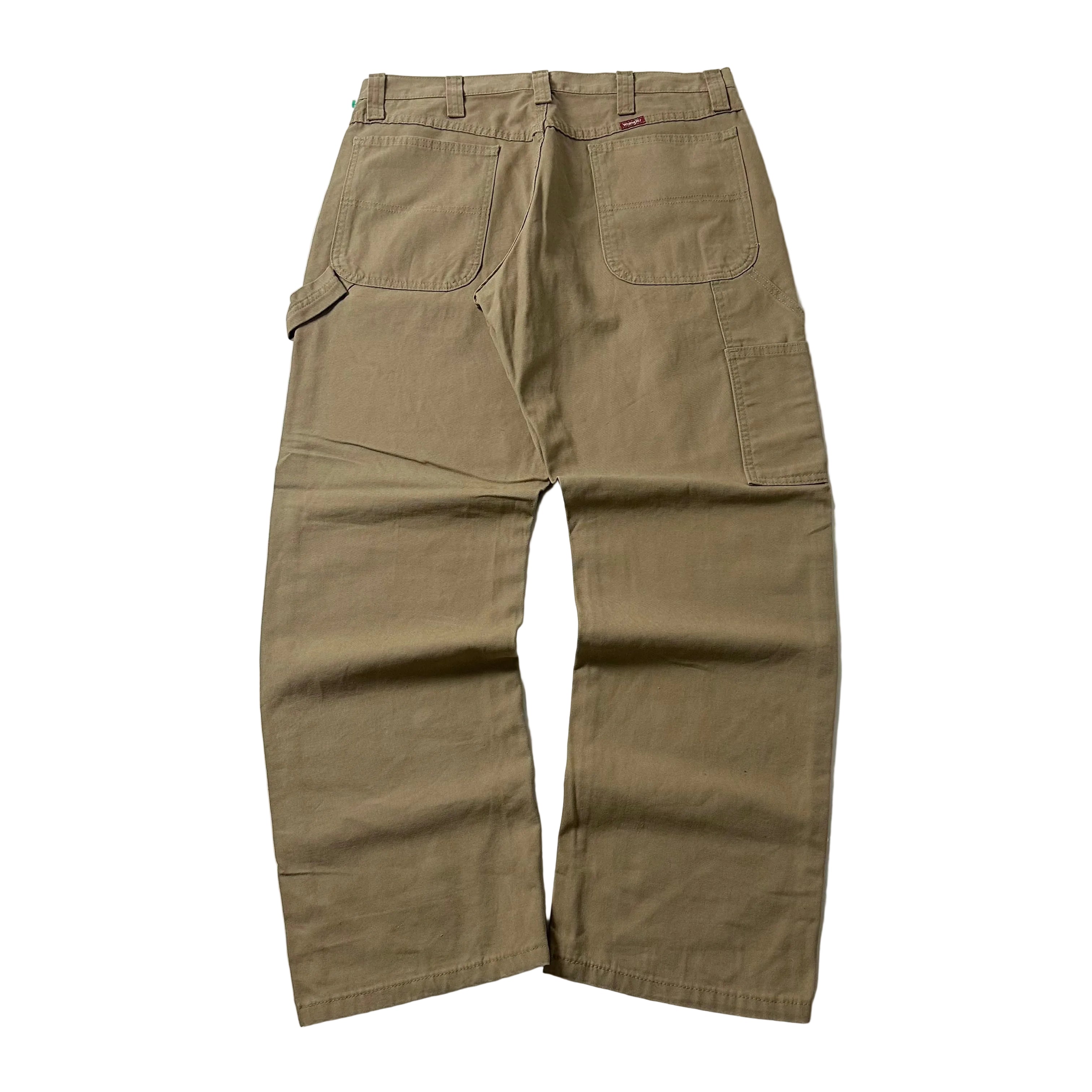 Wrangler Relaxed Fit Carpenter Pants in Solid Brown (Size 34)