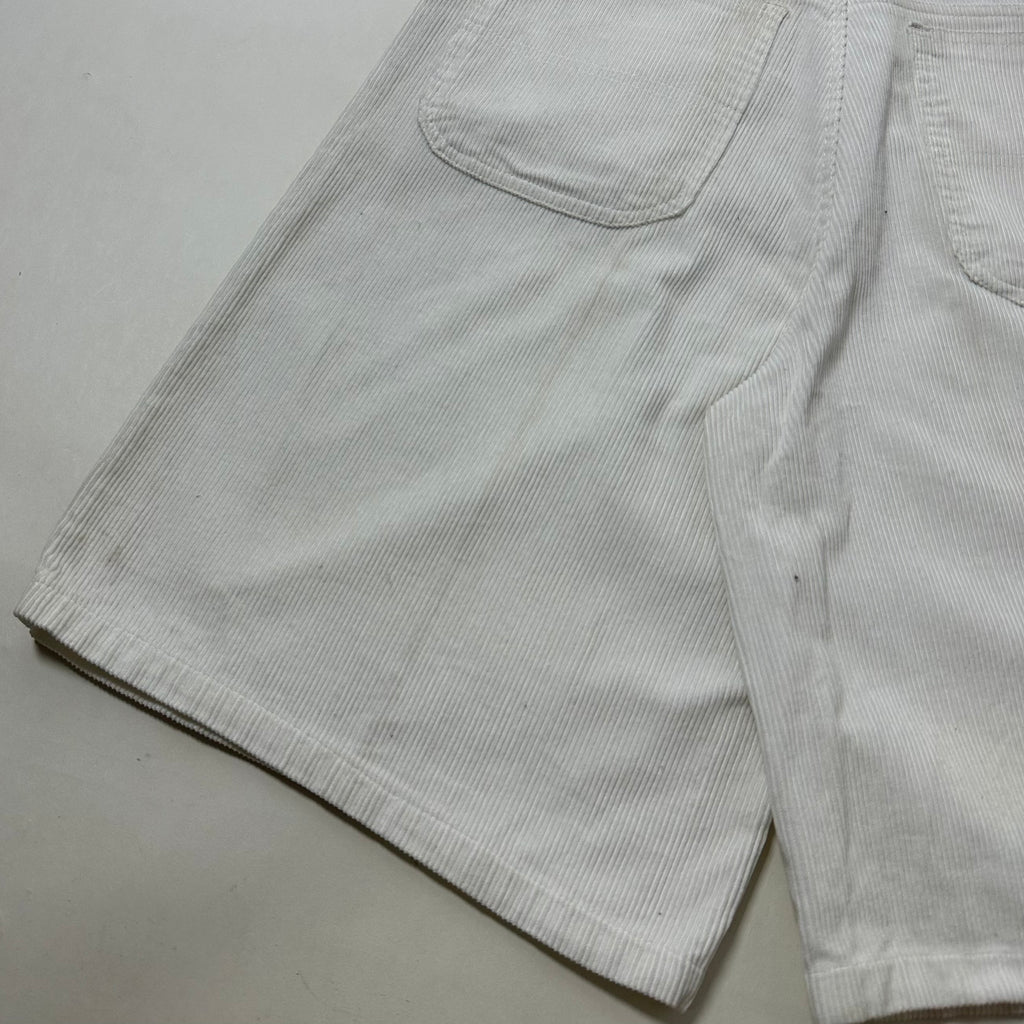 RRY White Corduroy Jorts (Size 32) - SOLD