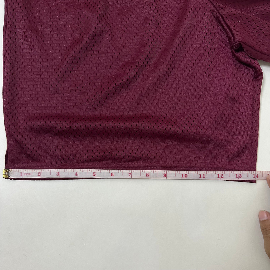 Champion Men’s Long Mesh Shorts in Maroon Size Large (32-38)