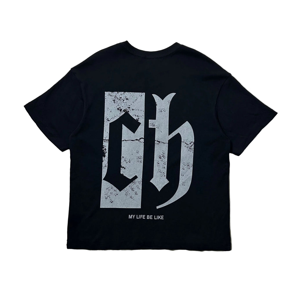 Chinism “My life be like” Graphic T-shirt in Black Size Medium (Fits Large)