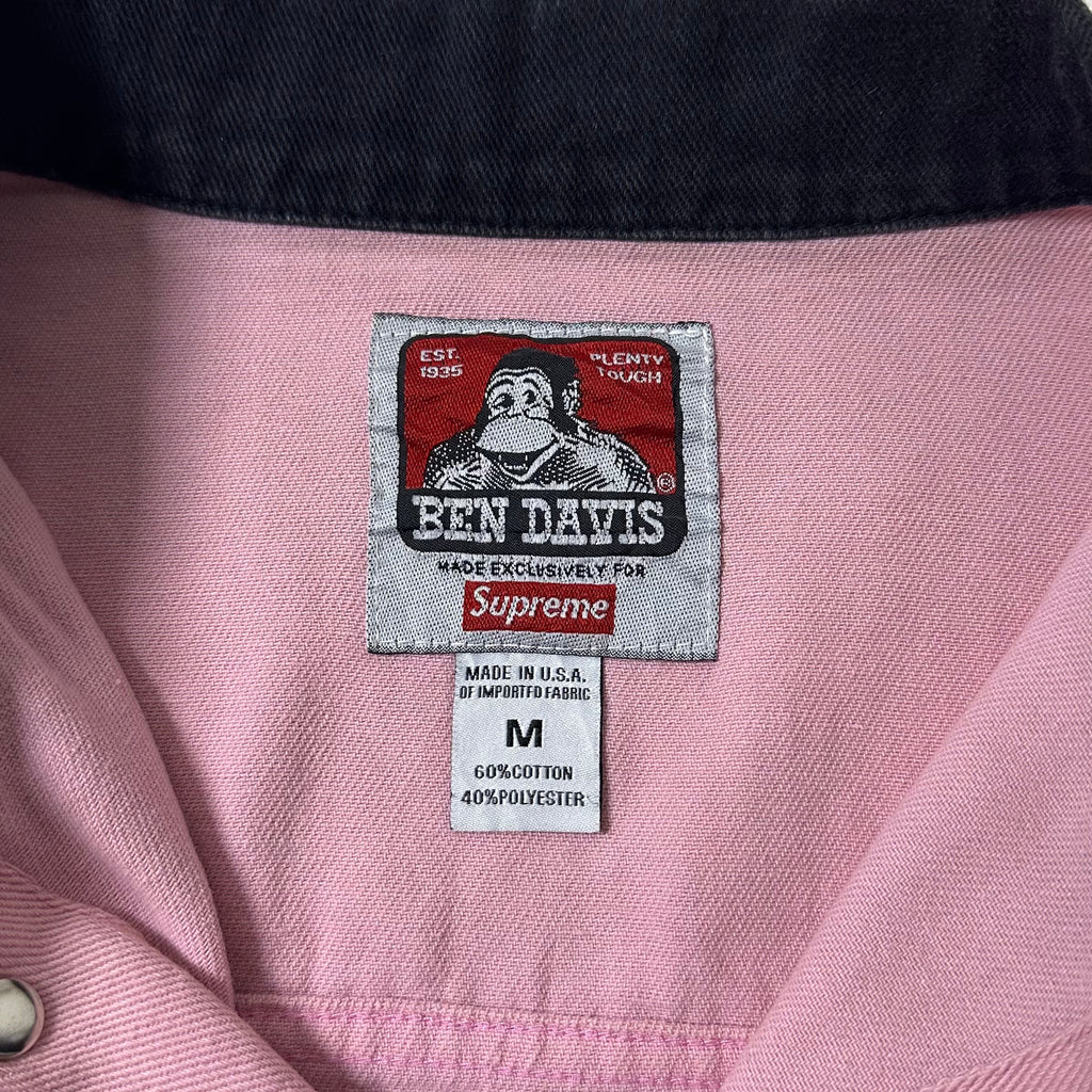 Ben Davis x Supreme Chore Coat Jacket in Black Pink (Size Medium)