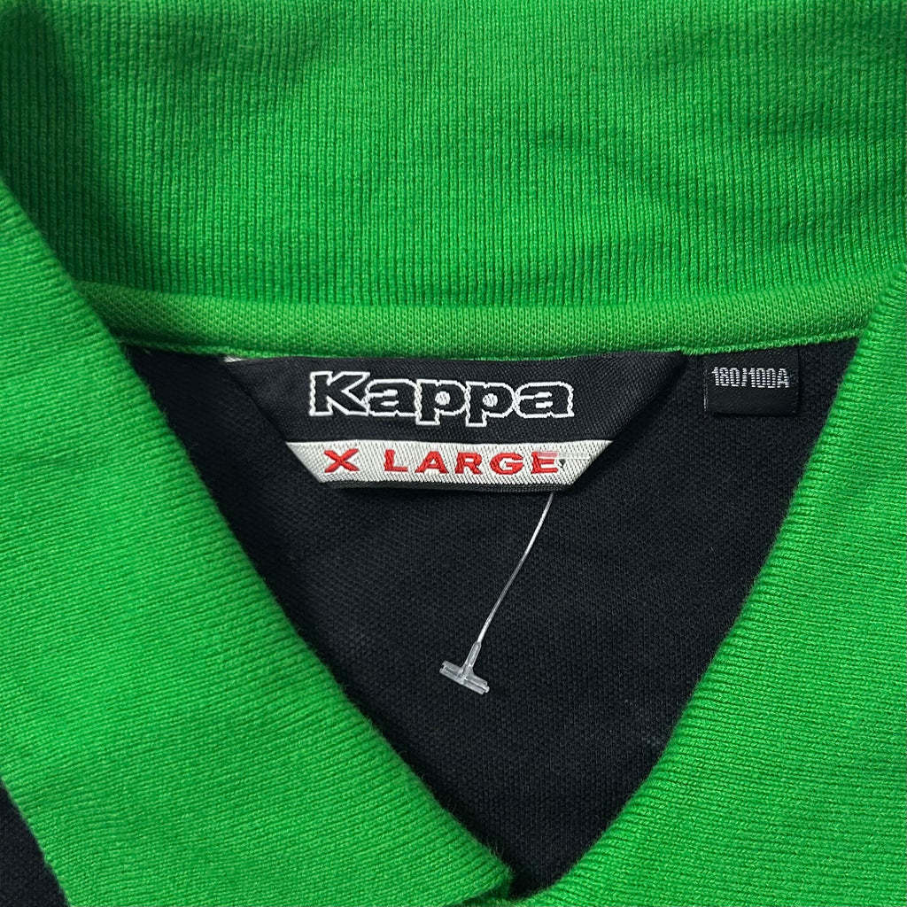 Kappa Jamaica Polo T-shirt in Black Size XL (Best Fit Large)