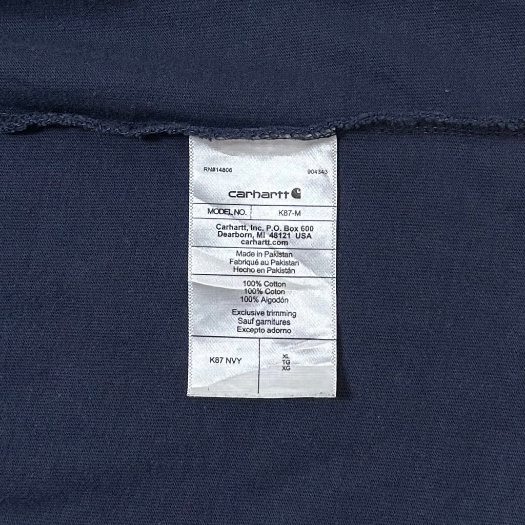 Carhartt K87 Pocket Tee in Navy Blue (Size XL)