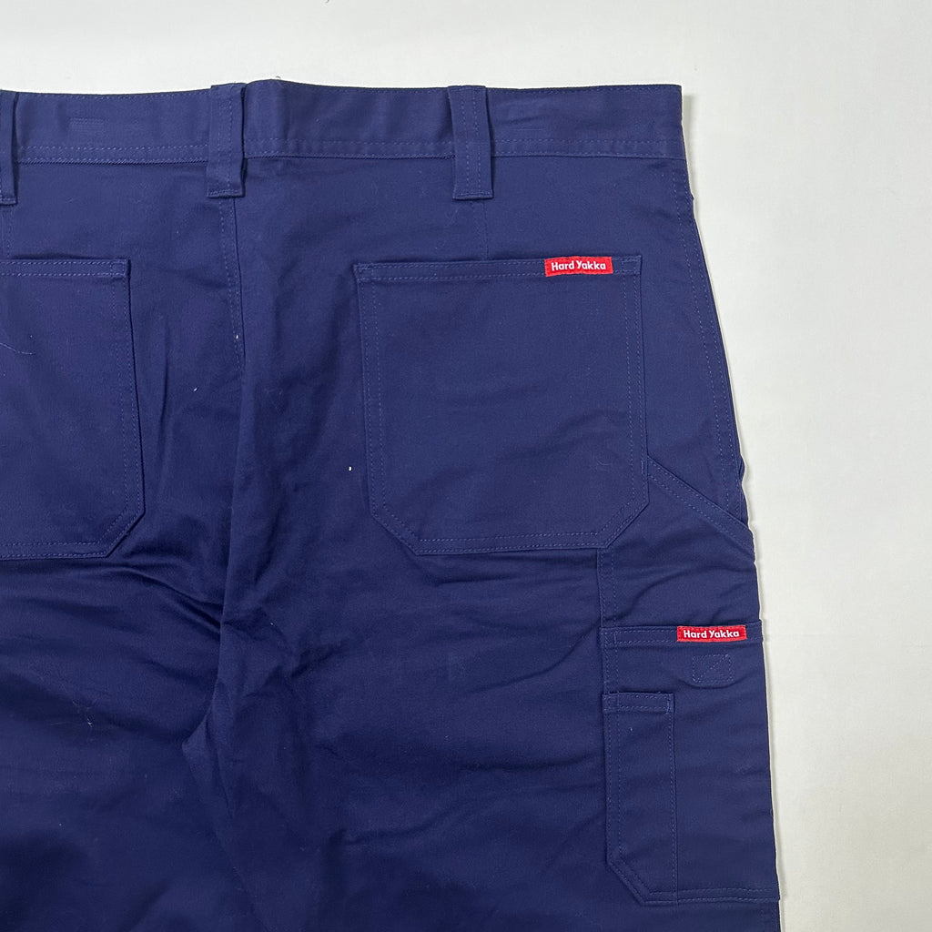 BRAND NEW Hard Yakka Cargo Work Stretch Pants in Navy (Size 38)