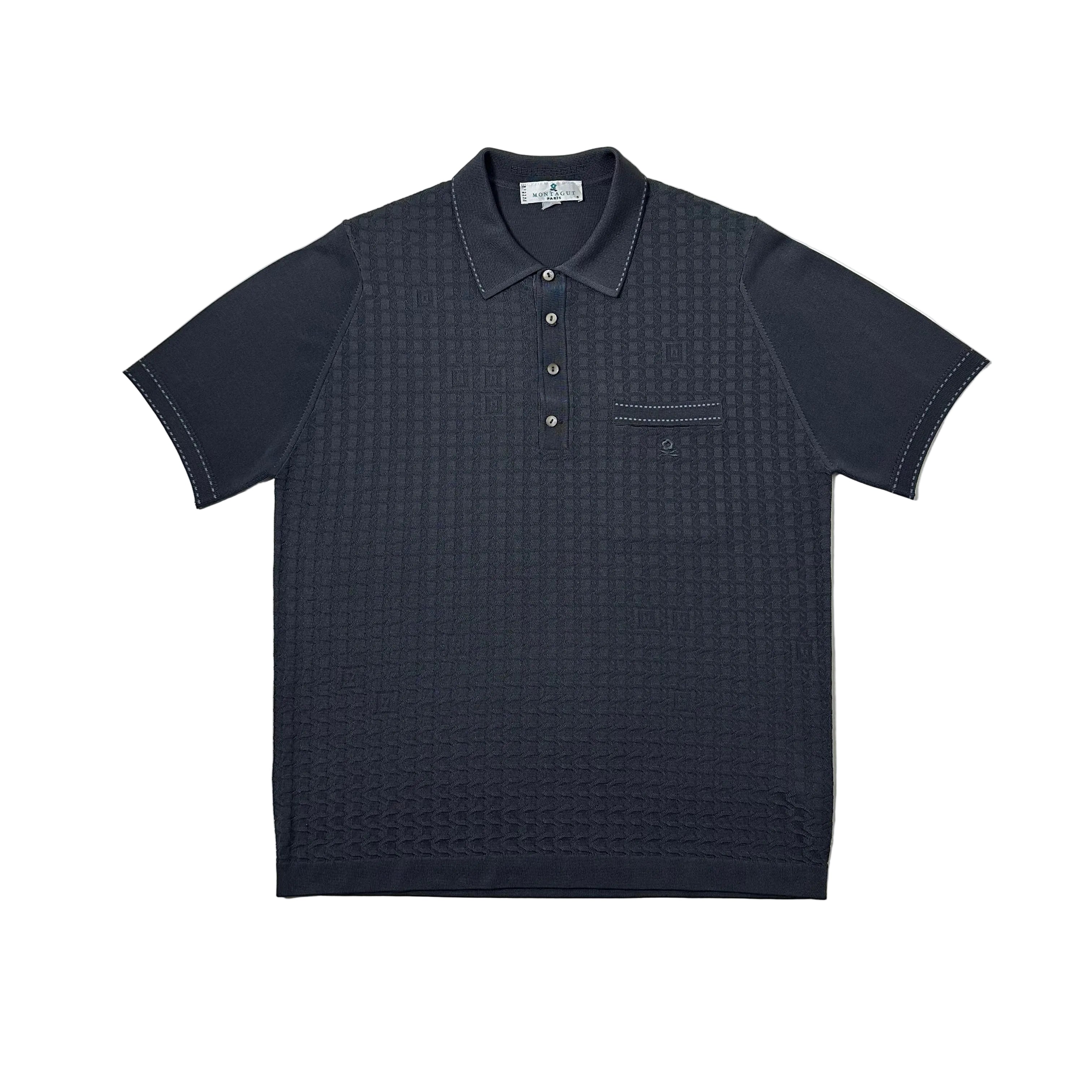 Montagut Paris Short-sleeved Polo Shirt in dark gray (Size 5, Large)