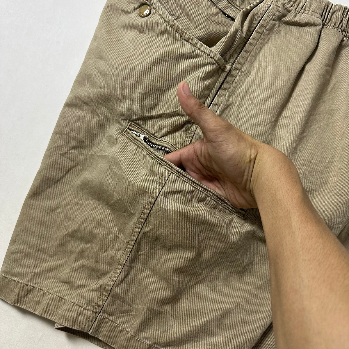 Pilgrim Surf Supply Charlotte Twill Climbing Shorts in Khaki (Size 30)