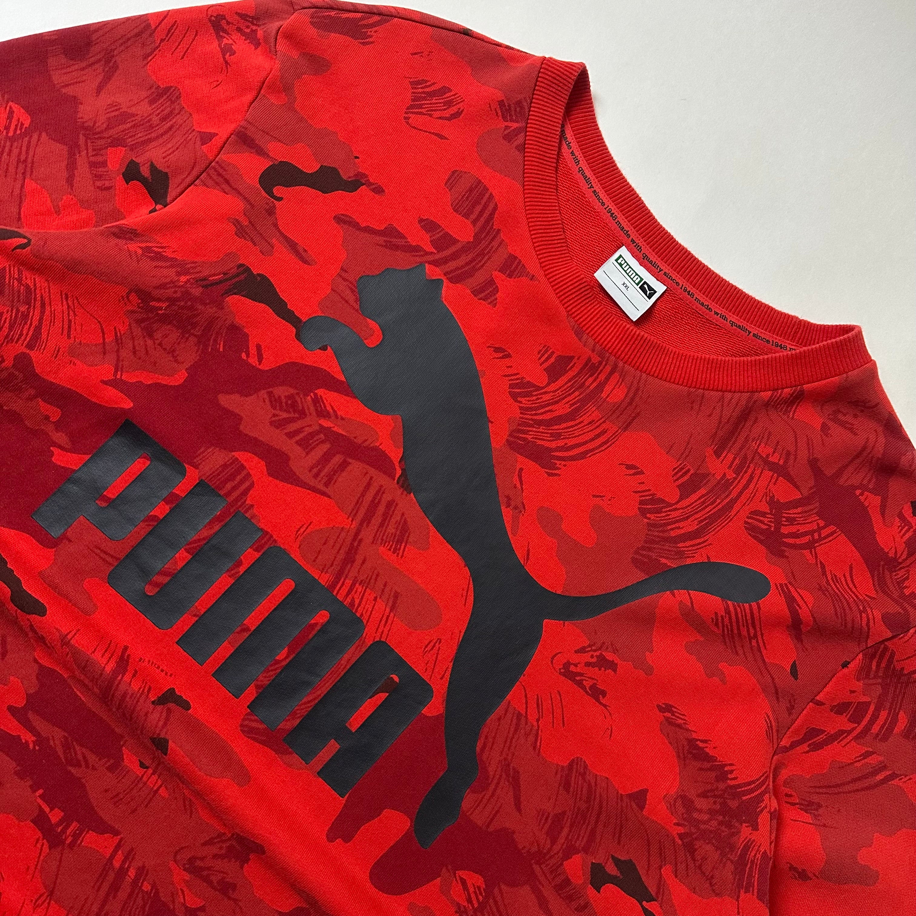 Puma Red Camo Crewneck Sweatshirt (XL Fittings)