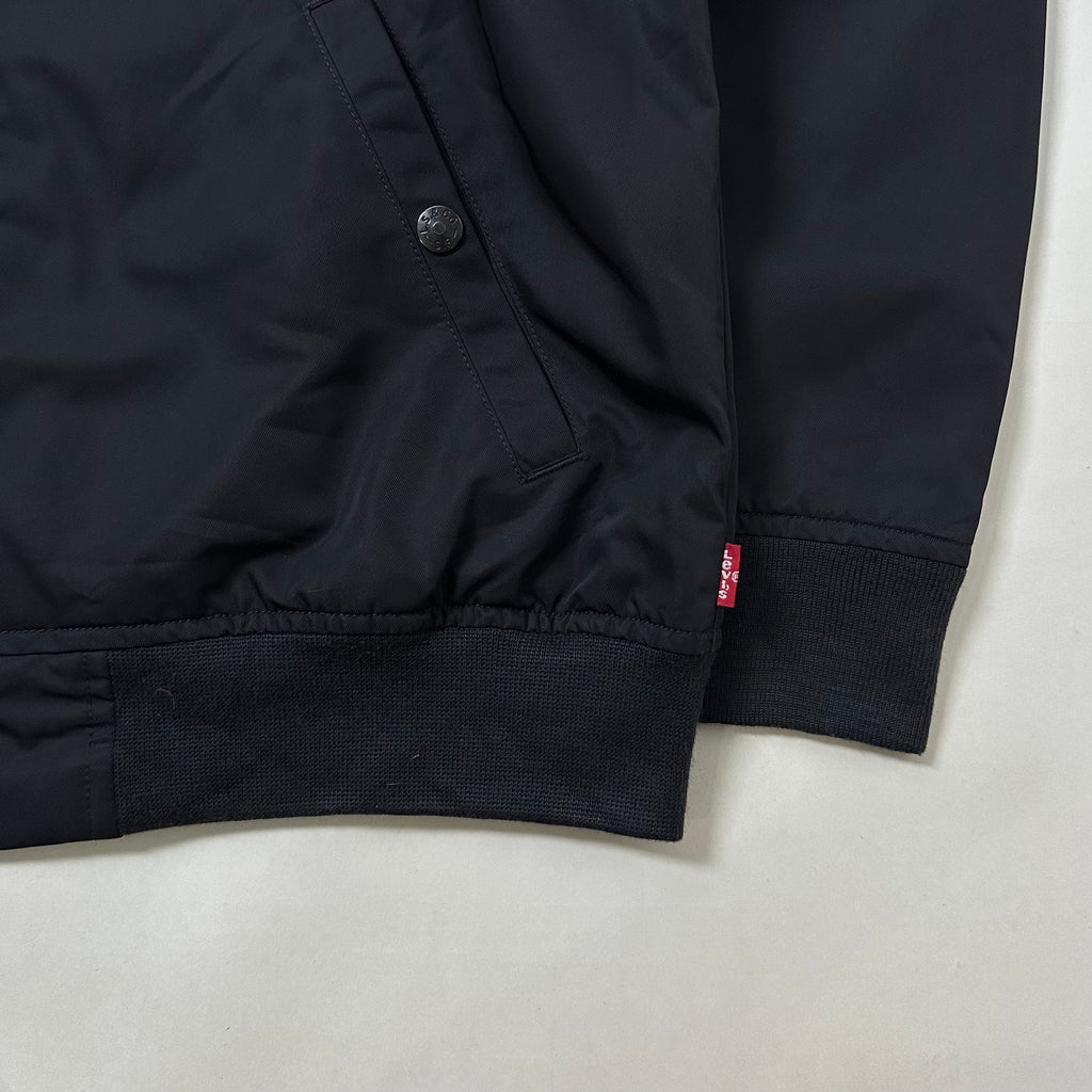 Levis Mens Bomber Jacket Black Size Medium