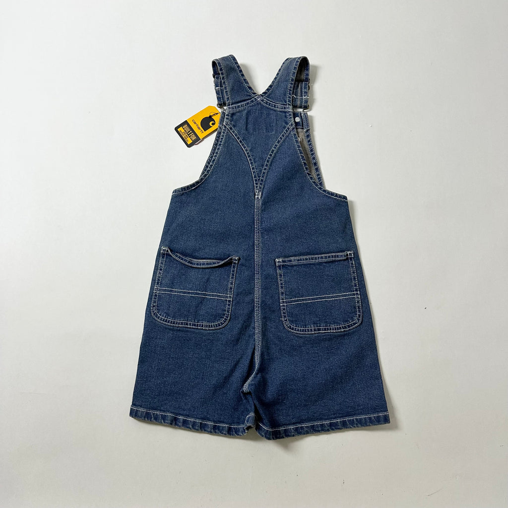 Carhartt Kids Denim Short Bib Overalls (Size 7) New with tags
