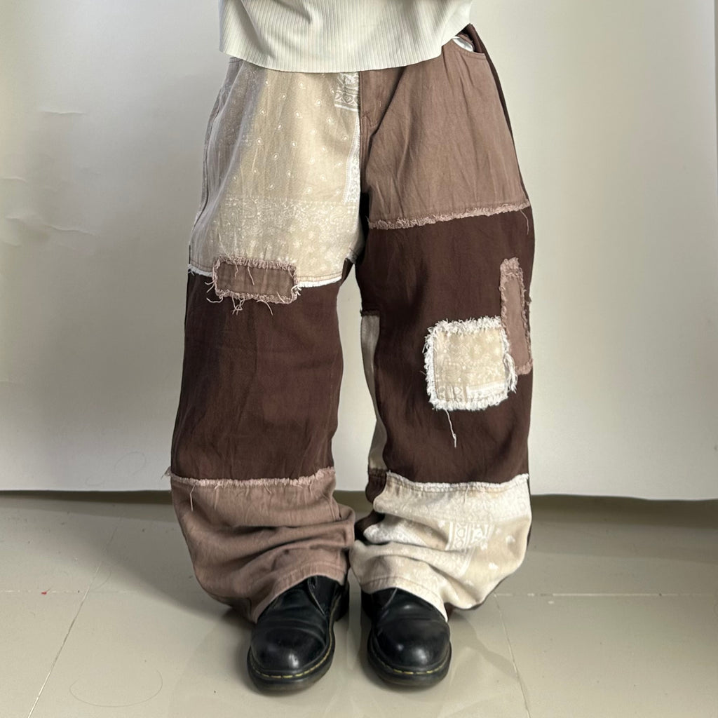 Paisley Patchwork Baggy Pants (Size 32-36)