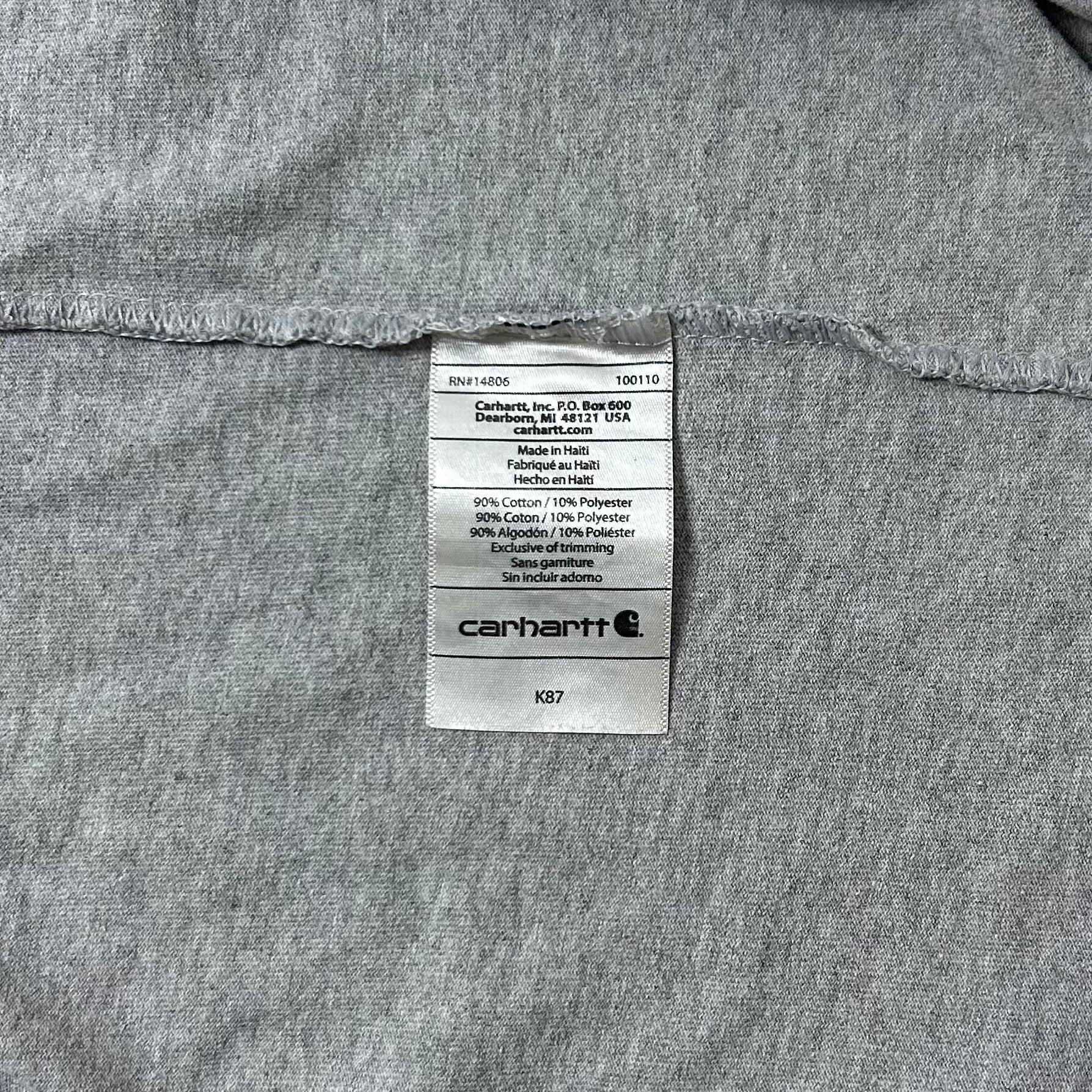 Carhartt K87 Pocket Tee in Heather Gray (Size Large)