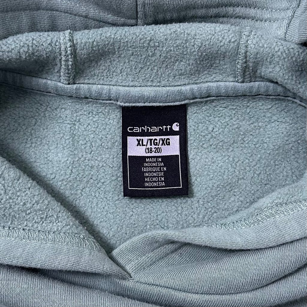 Carhartt Script Hoodie Jacket in Pale Green (Best fit Medium)