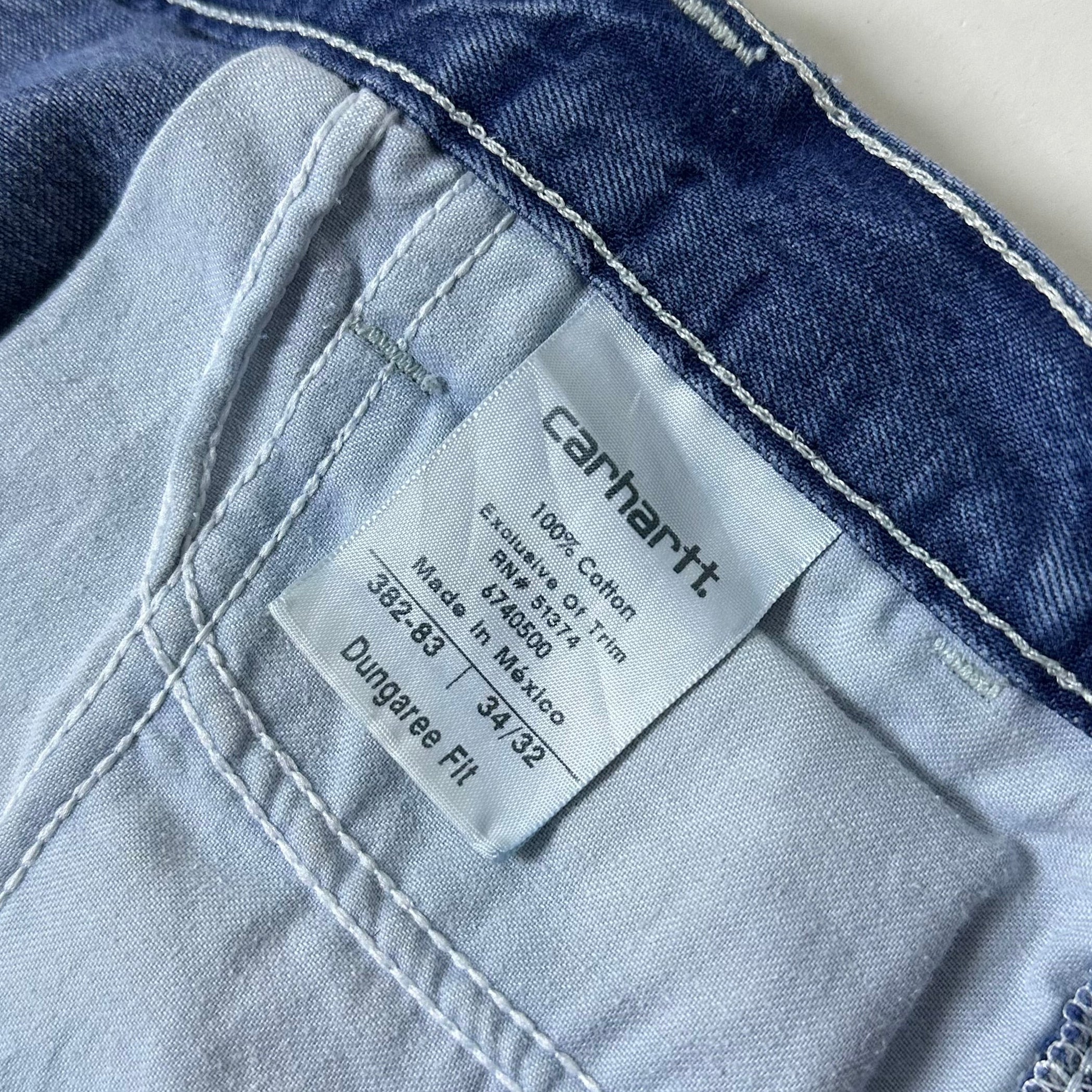 Carhartt Denim Carpenter Jorts (Size 34-36) Cutted Pants into Shorts
