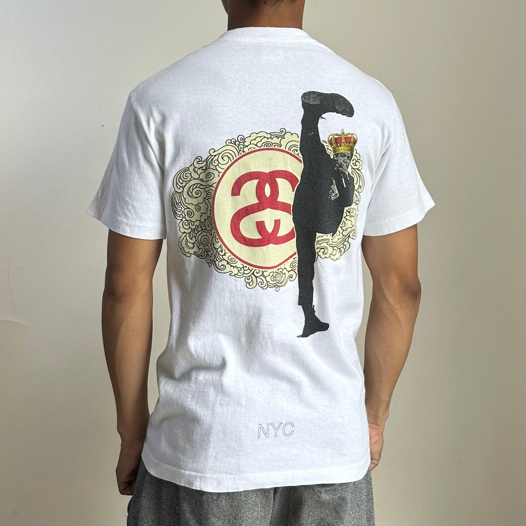 Vintage Stussy “Bruce Lee” NYC Chapter Limited Edition T-shirt in White (Size Small)