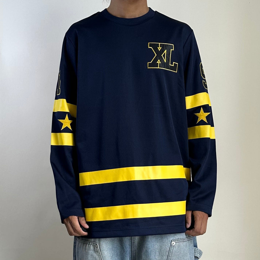 XLARGE Longsleeve Jersey in Navy and Yellow color way (Size Large)