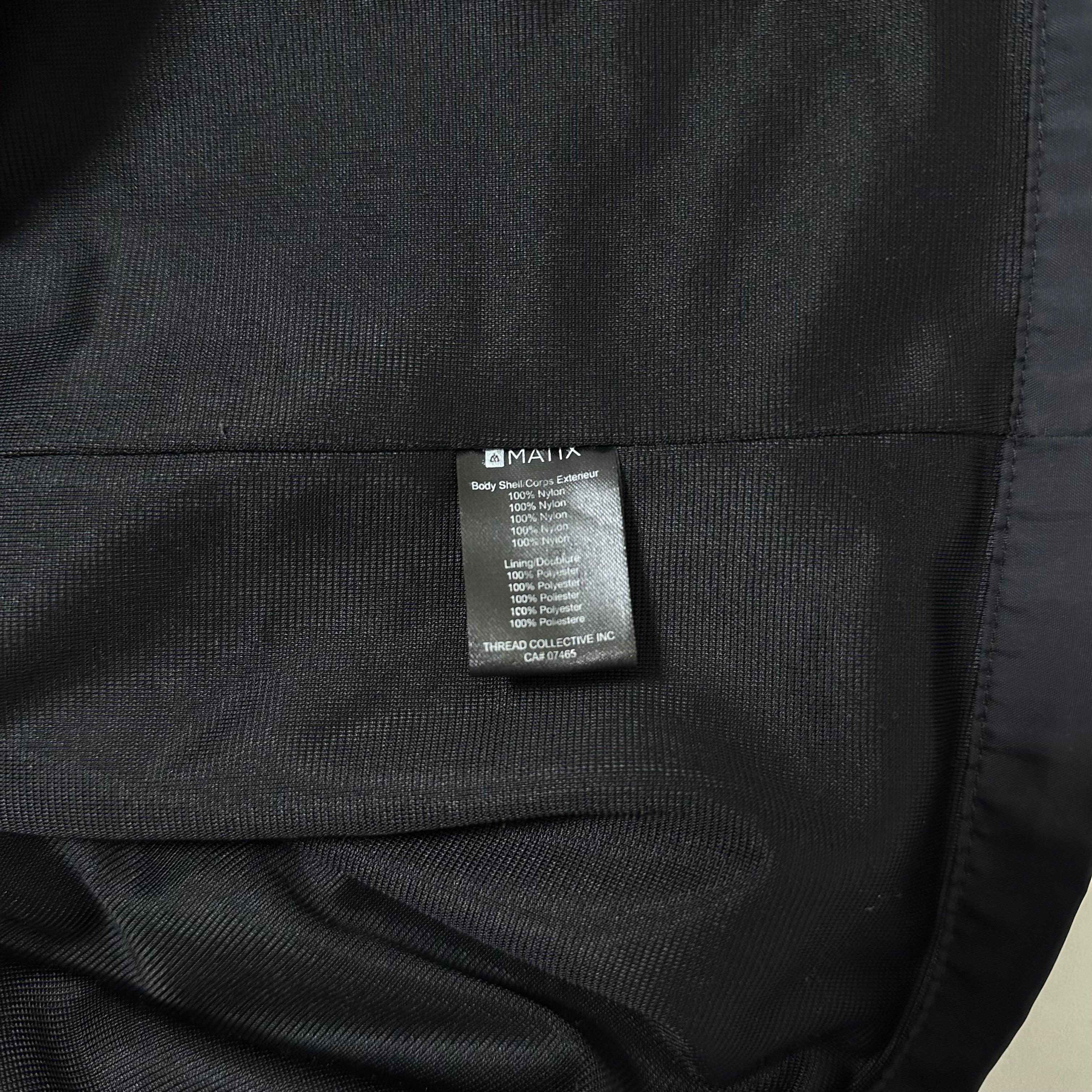 Matix Coach Jacket from the Compton Surf Club Collection Black Medium (Fits Large)