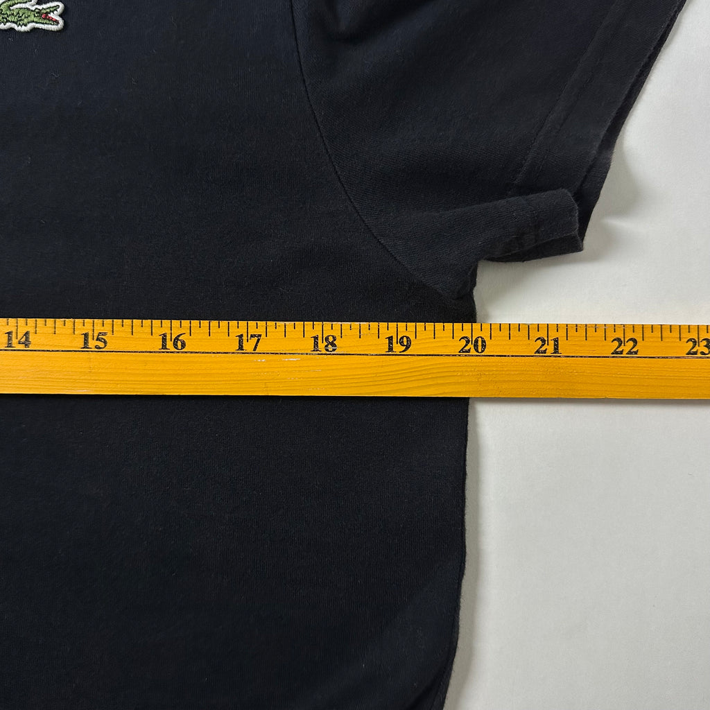 Lacoste V-neck T-shirt in Black (Size Medium)