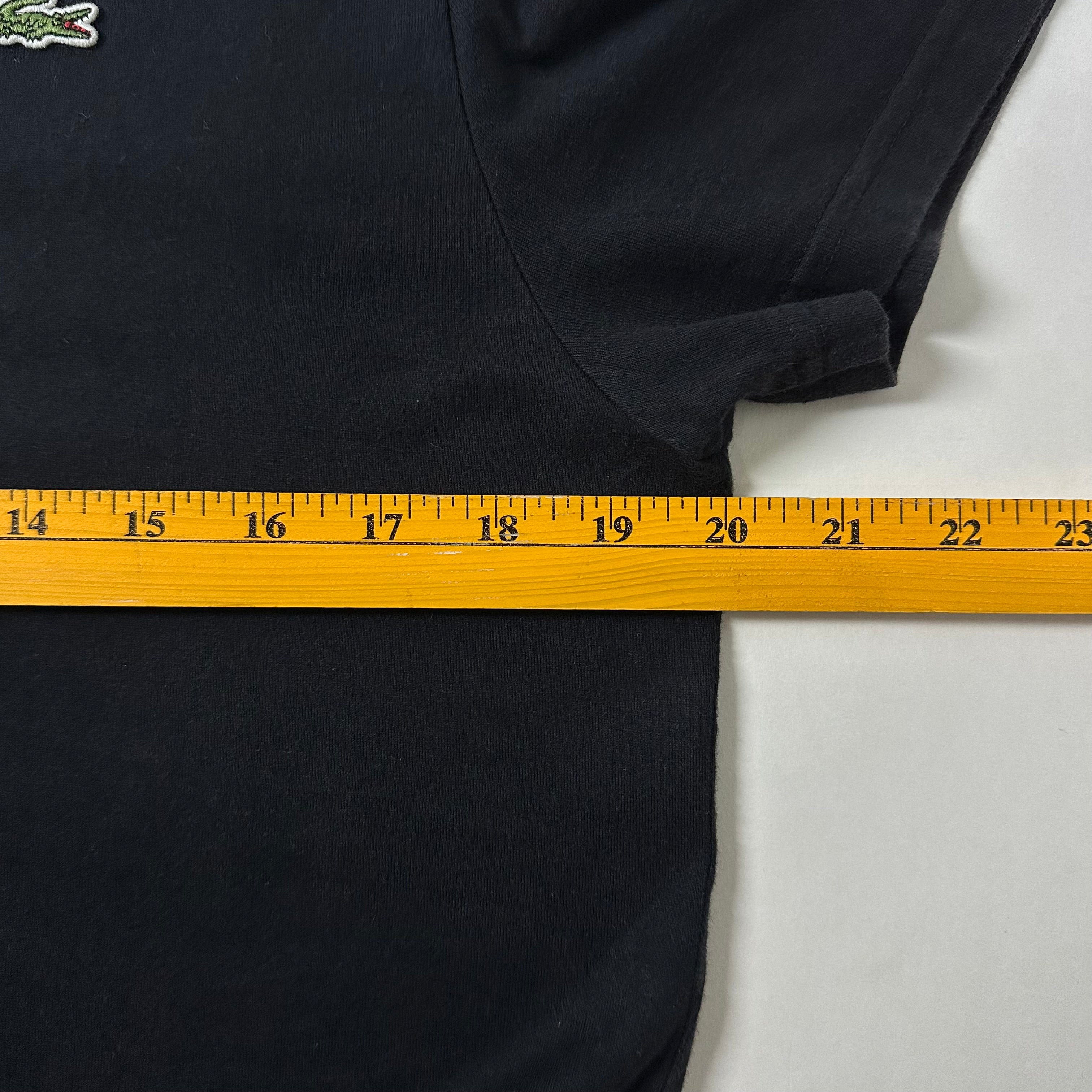 Lacoste V-neck T-shirt in Black (Size Medium)