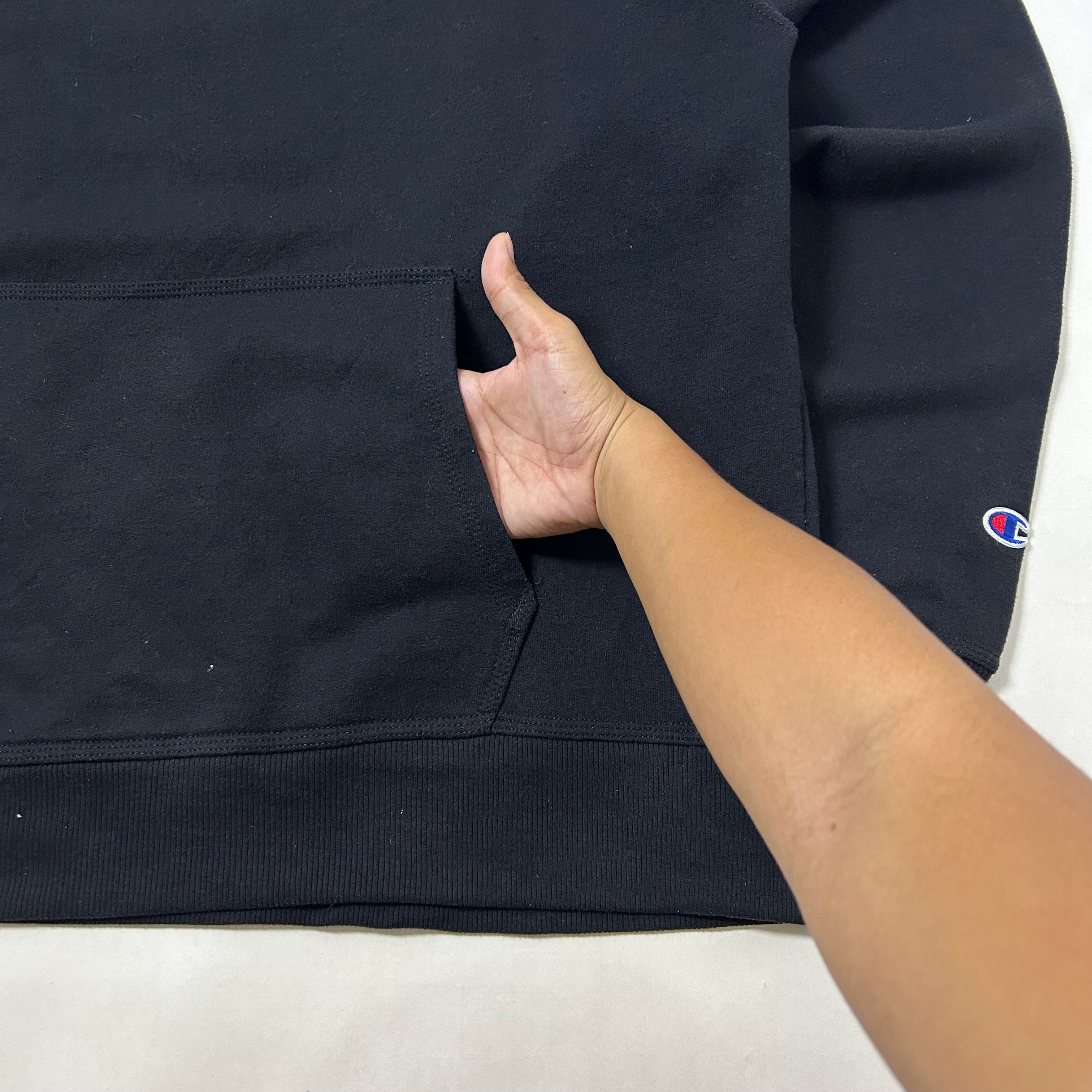 Champion Half-Zip Sweatshirt Black Size XL
