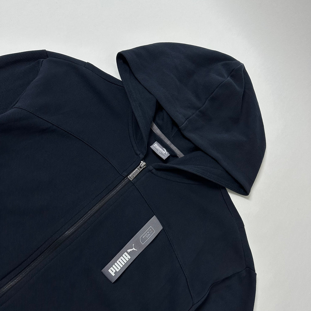 Puma Zip-up Hoodie Jacket in Black (Size Medium)