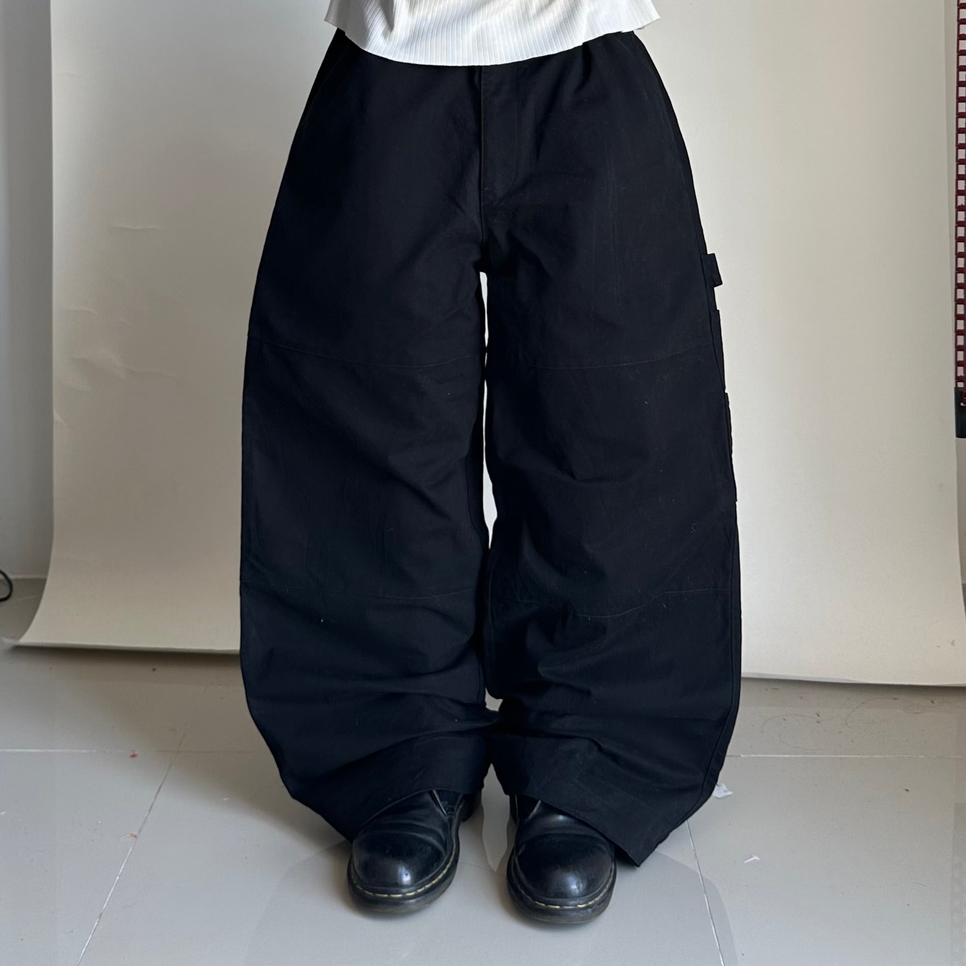 Oarism Baggy Carpenter Pants in Black (Size 30-36)