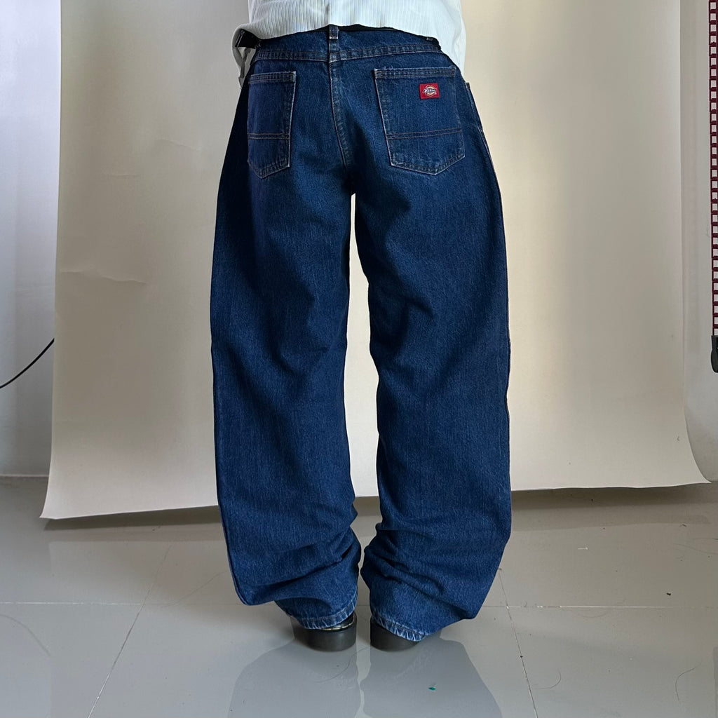 DICKIES Relaxed Fit Dark Wash Denim Pants (Size 36)