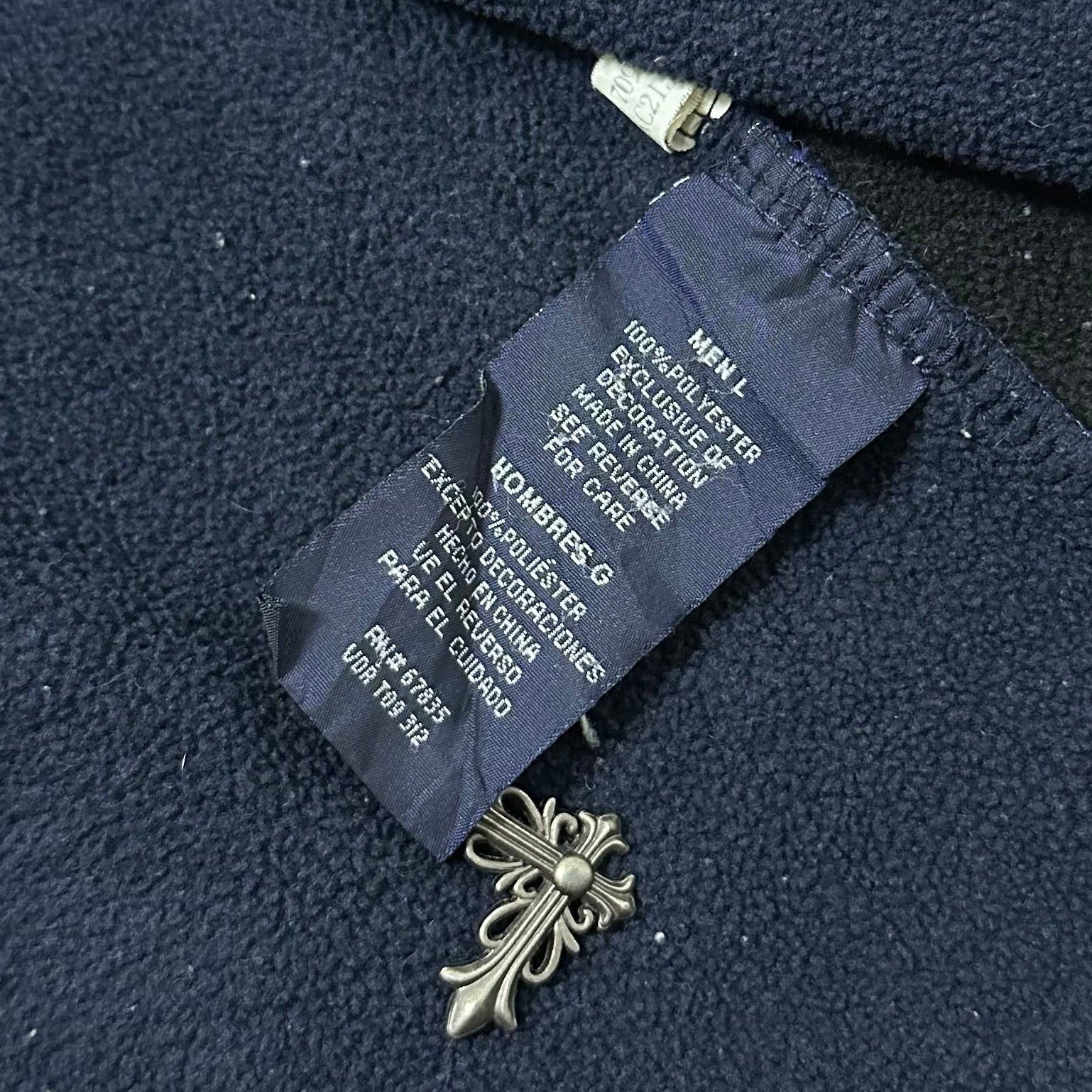 Nautica Quarter-Zip Fleece Jacket in Navy (Size Large)